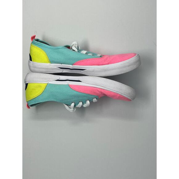 Sperry Women's Canvas Pink, Blue, Lime Green Sneakers size 4M SCK163953 - Picture 2 of 8